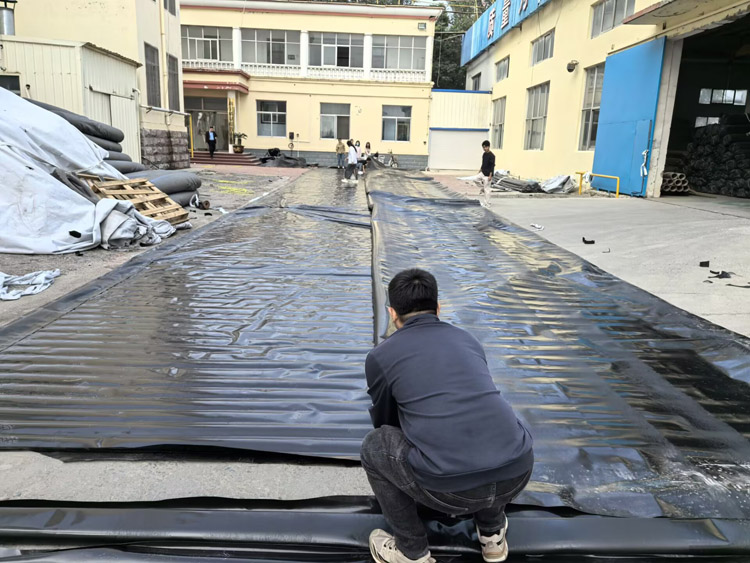 用HDPE土工膜對工廠院內(nèi)路面進(jìn)行路面防水改造